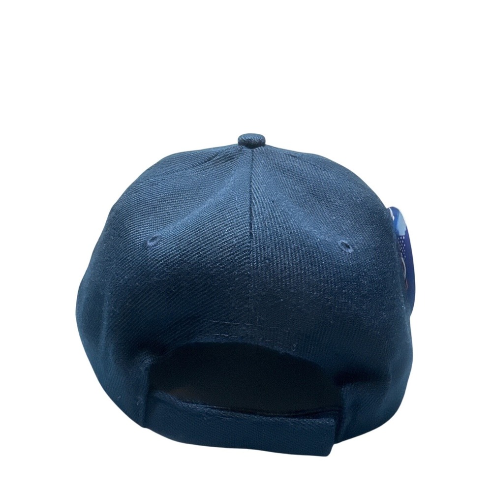 Native Pride Navy Blue Wool Blend Embroidered Headdress Baseball Cap Hat NEW - Picture 3 of 5